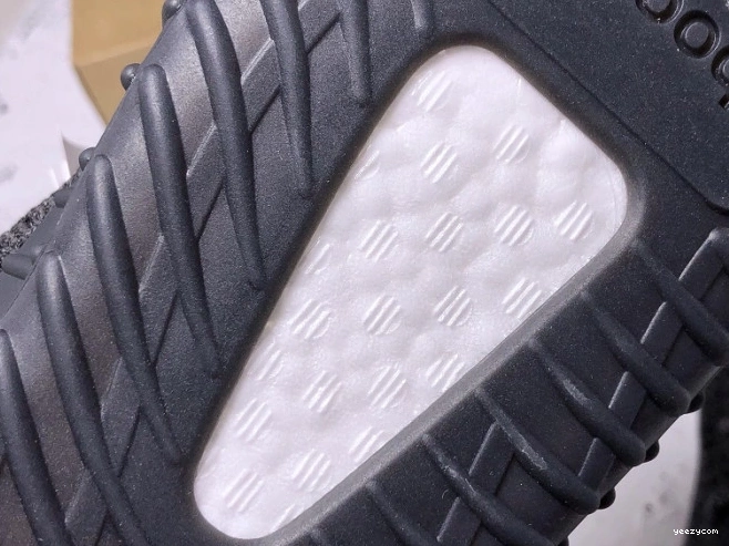 (Reflective) Adidas V2 Boost 350 Static FU9007 Black Yeezy - 0807